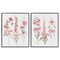 Stupell Industries Soft Fresh Pastel Sprigs 2pc Framed Giclee Set Design by Sally Swatland